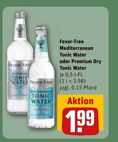 Fever-Tree Mediterranean Tonic Water oder Premium Dry Tonic Water