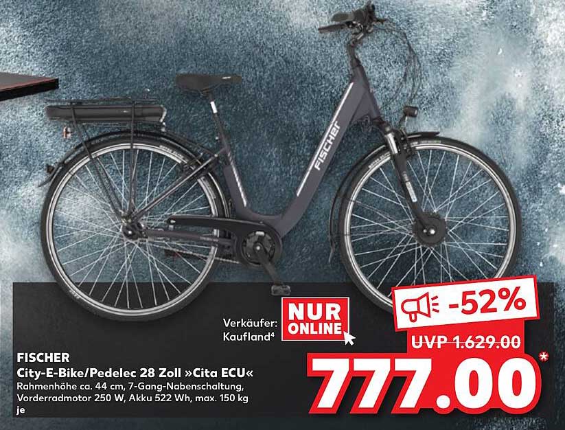 FISCHER City-E-Bike/Pedelec 28 Zoll »Cita ECU«