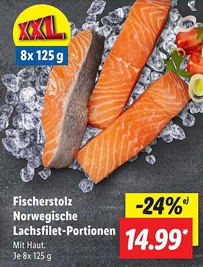 Fischerstolz Norwegische Lachsfilet-Portionen