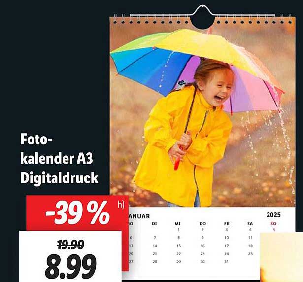 Fotokalender A3 Digitaldruck