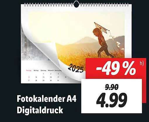 Fotokalender A4 Digitaldruck