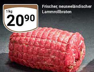 Frischer, neuseeländischer Lammmrollbraten