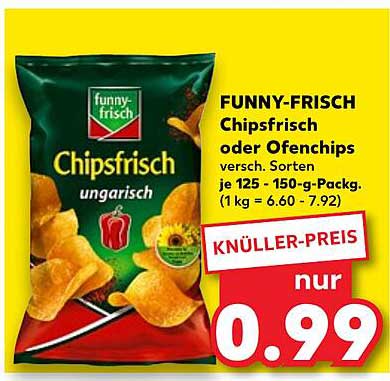 FUNNY-FRISCH Chipsfrisch oder Ofenchips