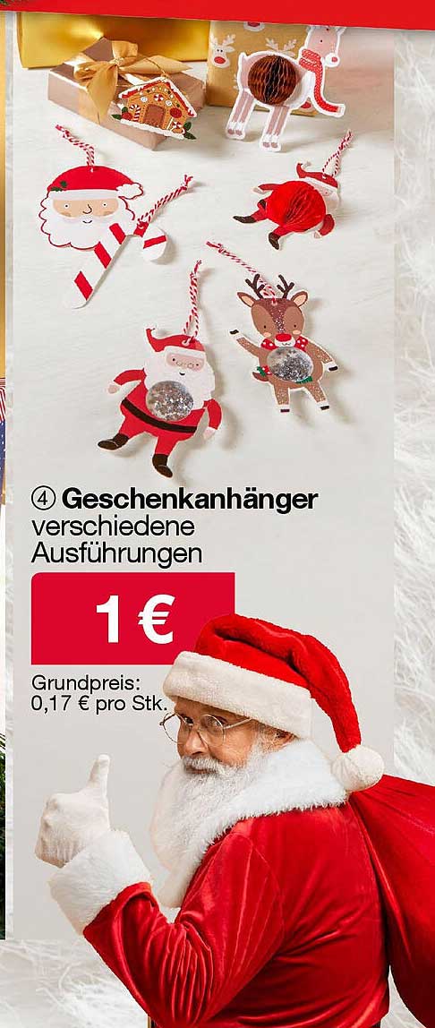 Geschenkanhänger verschiedene Ausführungen