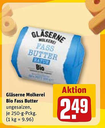 Gläserne Molkerei Bio Fass Butter natur