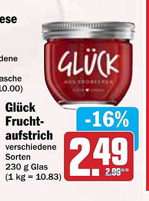 Glück Fruchtaufstrich