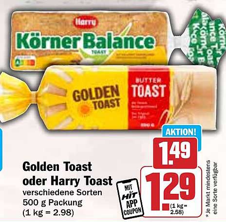 Golden Toast oder Harry Toast