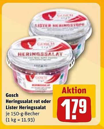 Gosch Heringssalat rot oder Lister Heringssalat