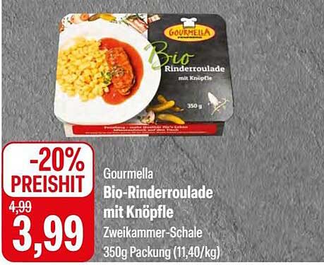 Gourmella Bio-Rinderroulade mit Knöpfle