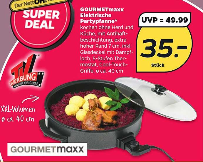 GOURMETmaxx Elektrische Partypfanne*