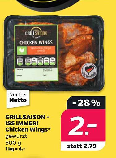 GRILLSAISON - ISS IMMER! Chicken Wings*