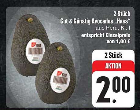 Gut & Günstig Avocados „Hass“