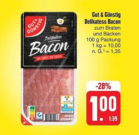 Gut & Günstig Delikatess Bacon