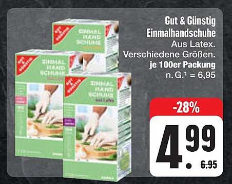 Gut & Günstig Einmalhandschuhe