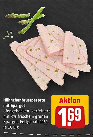 Hähnchenbrustpaste mit Spargel