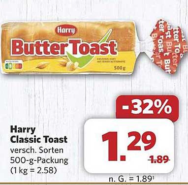 Harry Classic Toast