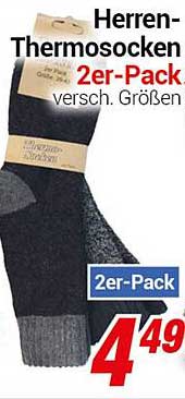 Herren-Thermosocken 2er-Pack