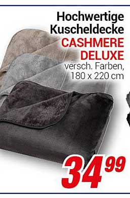 Hochwertige Kuscheldecke CASHMERE DELUXE