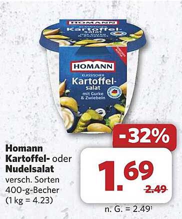 Homann Kartoffel- oder Nudelsalat