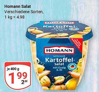 Homann Kartoffelsalat