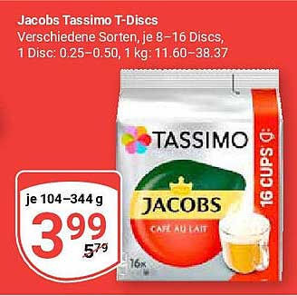 Jacobs Tassimo T-Discs