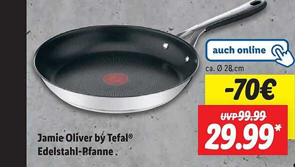 Jamie Oliver by Tefal® Edelstahl-Pfanne.