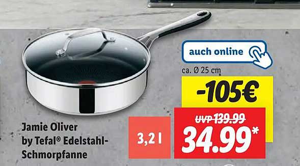 Jamie Oliver by Tefal® Edelstahl-Schmorpfanne