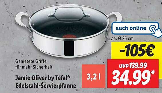 Jamie Oliver by Tefal® Edelstahl-Servierpfanne