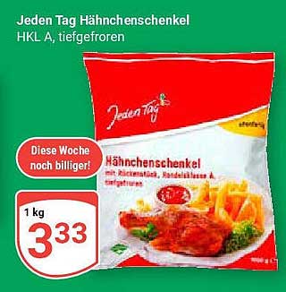 Jeden Tag Hähnchenschenkel