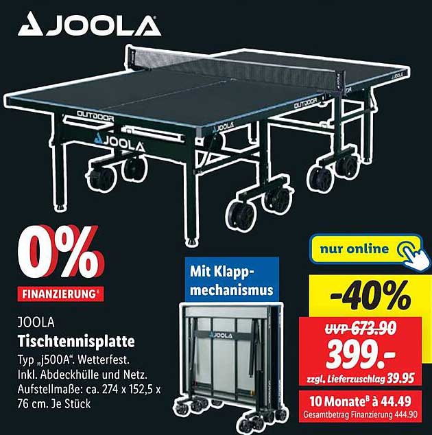 JOOLA Tischtennisplatte