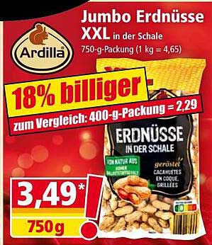 Jumbo Erdnüsse XXL in der Schale