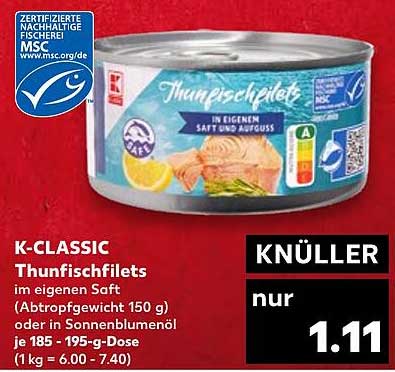 K-CLASSIC Thunfischfilets