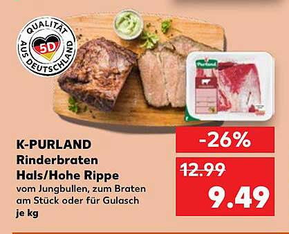 K-PURLAND Rinderbraten Hals/Hohe Rippe