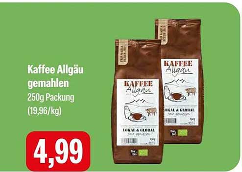 Kaffee Allgäu gemahlen