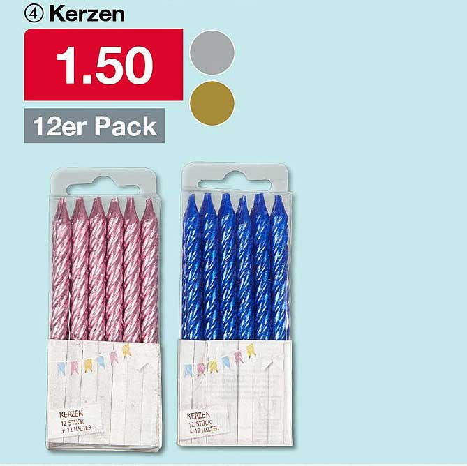 Kerzen 12er Pack