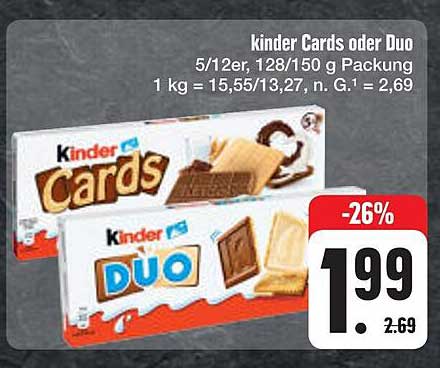 kinder Cards oder Duo