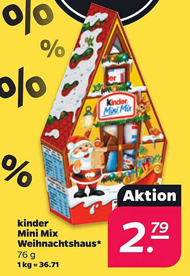 kinder Mini Mix Weihnachtshaus*