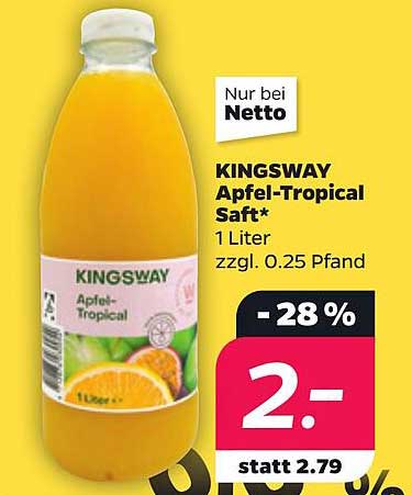 KINGSWAY Apfel-Tropical Saft*