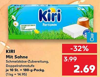 KIRI Portionen Mit Sahne