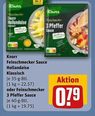 Knorr Feinschmecker Sauce Hollandaise Klassisch oder Feinschmecker 3 Pfeffer Sauce