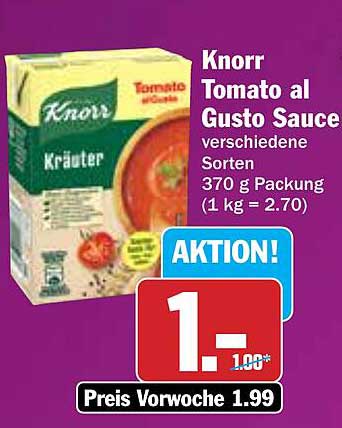 Knorr Tomato al Gusto Sauce