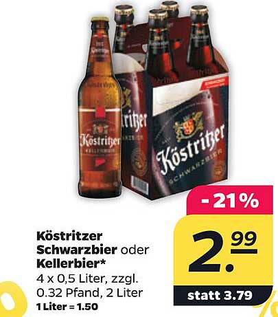 Köstritzer Schwarzbier oder Kellerbier*