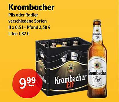 Krombacher Pils oder Radler