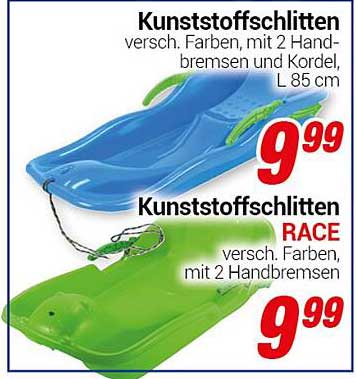 Kunststoffschlitten RACE