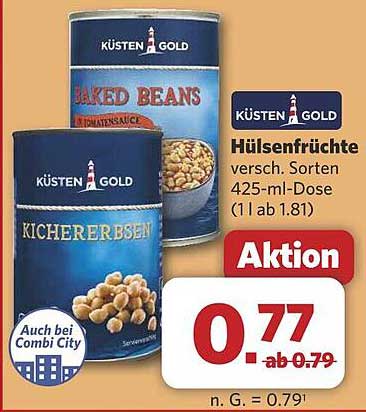 KÜSTEN GOLD Hülsenfrüchte