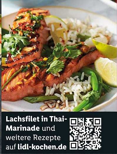 Lachsfilet in Thai-Marinade