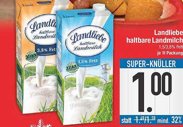 Landliebe haltbare Landmilch