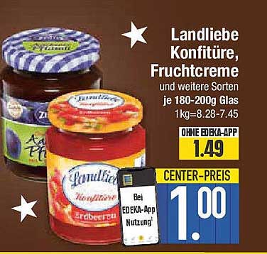 Landliebe Konfitüre, Fruchtcreme