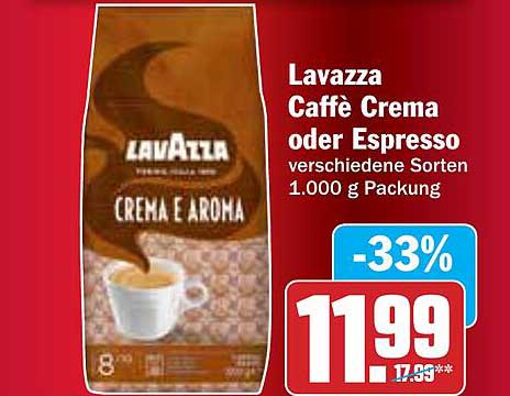 Lavazza Caffè Crema oder Espresso