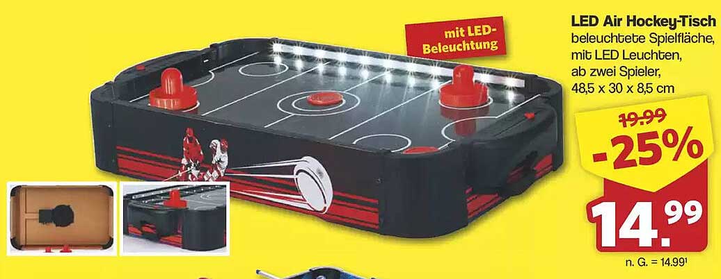 LED Air Hockey-Tisch